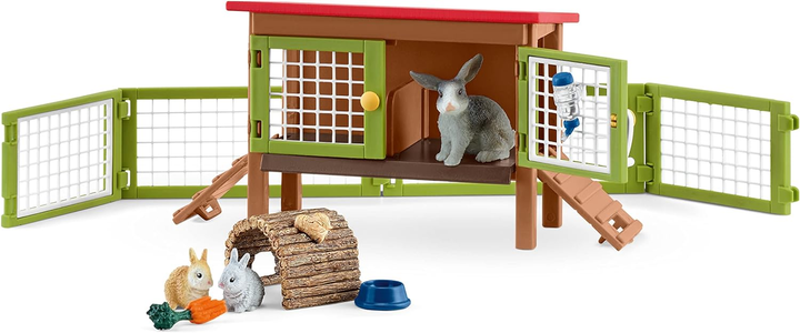 Ігровий набір Schleich Farm World Rabbit Hutch (4055744020612) - зображення 2