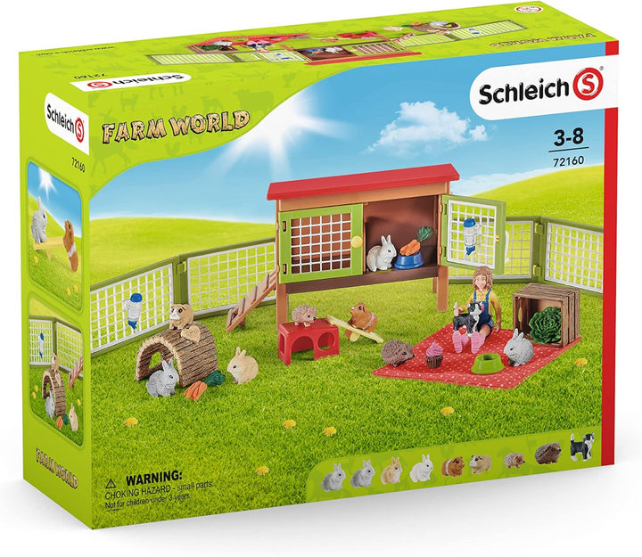 Zestaw zabawkowy Schleich Farm World Piknik z Małymi Zwierzętami 72160 (4059433400952) - obraz 1