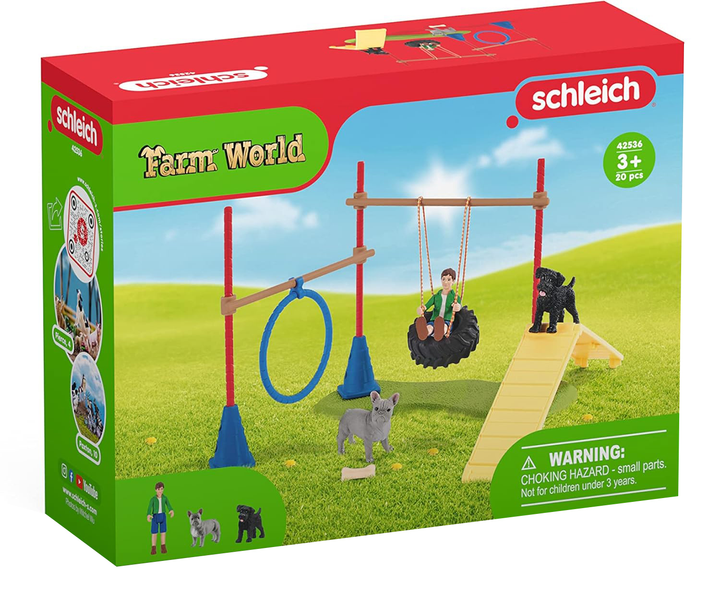 Zestaw do zabawy Schleich Farm World Puppy Agility Training (4059433375786) - obraz 1