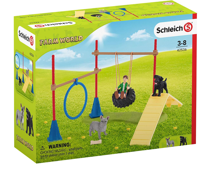 Ігровий набір Schleich Farm World Puppy Agility Training (4059433375786) - зображення 2