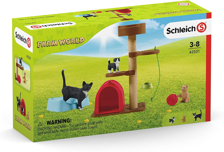 Ігровий набір Schleich Farm World Playtime for cute cats (4059433027951) - зображення 1