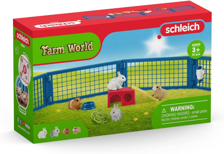 Zestaw do zabawy Schleich Farm World Domek dla Królików i Świnek Morskich (4059433573038) - obraz 1