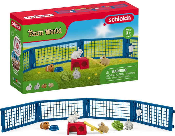 Ігровий набір Schleich Farm World Rabbit and Guinea Pig Hutch (4059433573038) - зображення 2