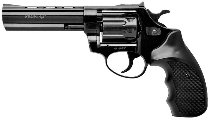 Револьвер под патрон флобер Zbroia Profi 4.5 (черный/пластик) - изображение 1
