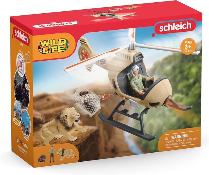 Ігровий набір Schleich Wild Life Rescue Helicopter for Animals (4059433573601) - зображення 1