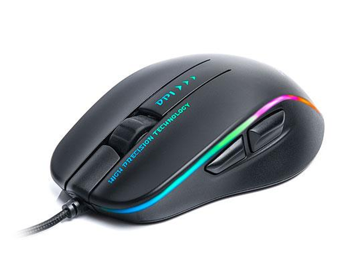 Мышь REAL-EL RM-747, Black, USB, оптическая, 800/1200/1600/2400/3200 ...