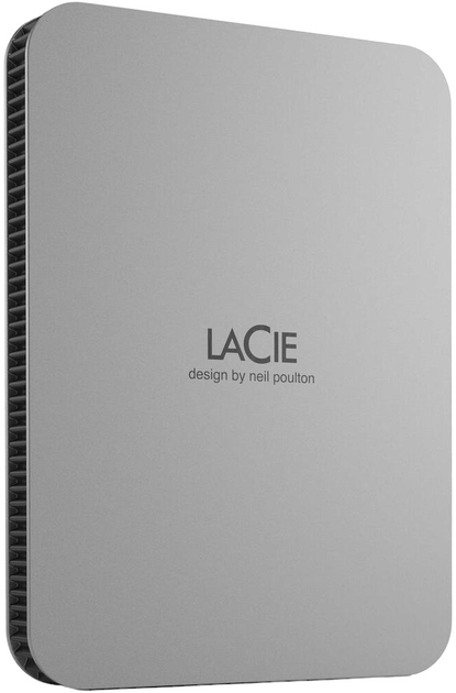 Жорсткий диск LaCie Mobile Drive 2ТБ 2.5" USB Type-C Moon Silver (STLP2000400) - зображення 1