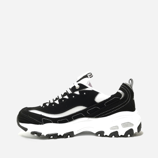 Жіночі снікери Skechers D'Lites - Biggest Fan 11930-BKW 38 (8US) 25 см Чорний/Білий (889110354094) - зображення 4