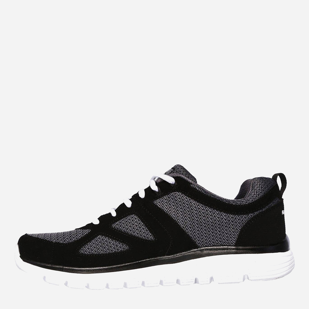 Чоловічі кросівки Skechers Burns-Agoura 52635-BKW 44 (10.5US) 28.5 см Чорний/Білий (190872054857) - зображення 3