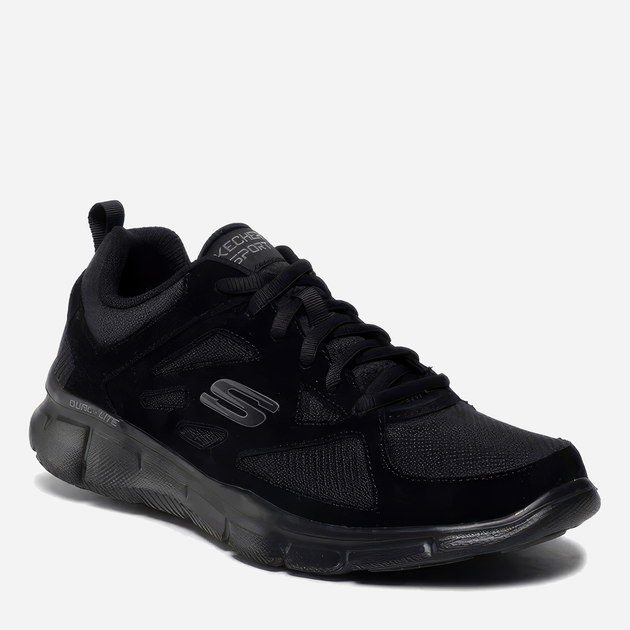 Buty sportowe męskie z siatką na platformie do kostki Skechers Equalizer 52748-BBK 45 (11US) 29 cm Czarne (193113796424) - obraz 2