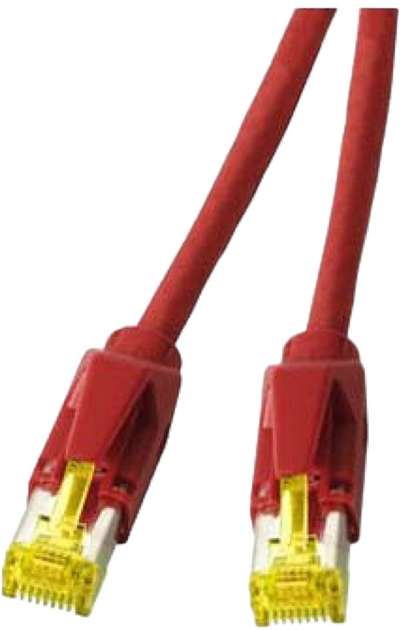 Patchcord TB Cat 6a RJ45 S/FTP 0.5 m Red (4017538064226) - obraz 1