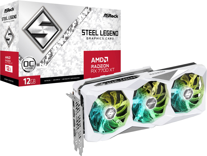 Karta graficzna ASRock Radeon RX 7700 XT STEEL LEGEND OC 12G (RX7700XT SL 12GO) - obraz 9