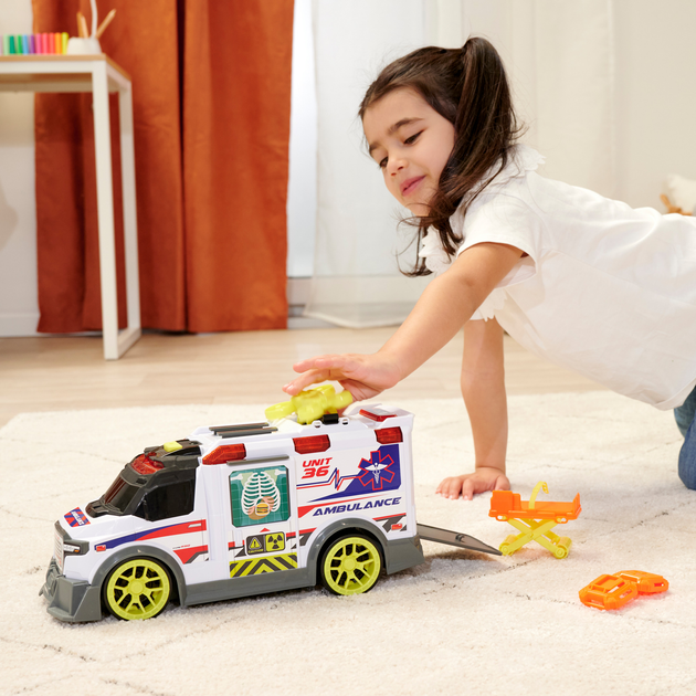 Функційний автомобіль Dickie Toys Швидка допомога з аксесуарами 35.5 см (4006333084690) - зображення 9