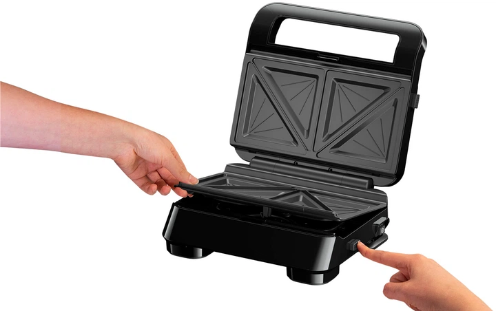 Opiekacz do kanapek BRAUN Snack Maker 5 SM5005 (SM5005SILVBK) - Zdjęcie 3 Opiekacz do kanapek BRAUN Snack Maker 5 SM5005 (SM5005SILVBK) - obraz 3