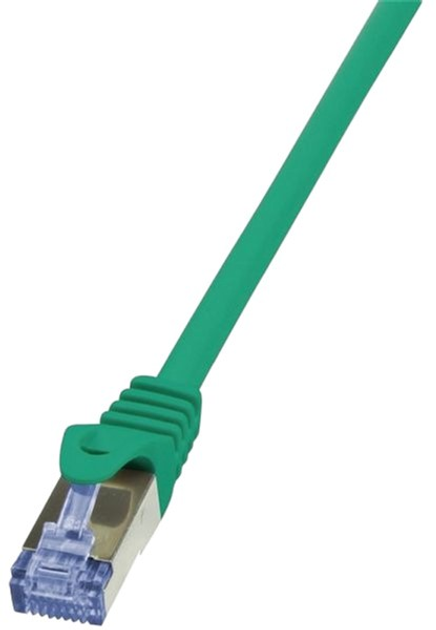 Патч-корд LogiLink PrimeLine Cat 6a RJ45 S/FTP 10 м Green (4052792020526) - зображення 1