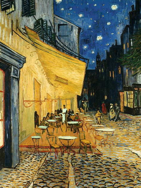 Пазл Ravensburger Art Collection Тераса кафе вночі 1000 елементів (4005556153732) - зображення 2