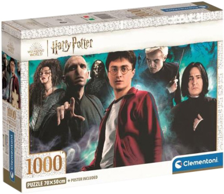 Puzzle Clementoni Comapact Harry Potter 1000 elementów (8005125397105) - obraz 1