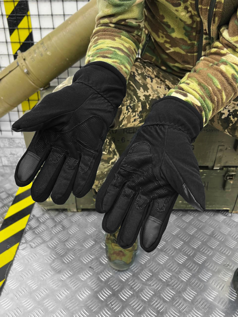 Тактичні зимові рукавички Tactical Gloves Black XXL - изображение 2