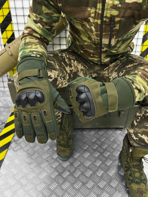 Тактичні рукавички зимові Tactical Gloves Olive L - изображение 1