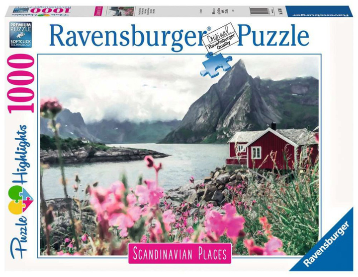 Puzzle Ravensburger Skandynawskie Domek 1000 elementów (4005556167401) - obraz 1