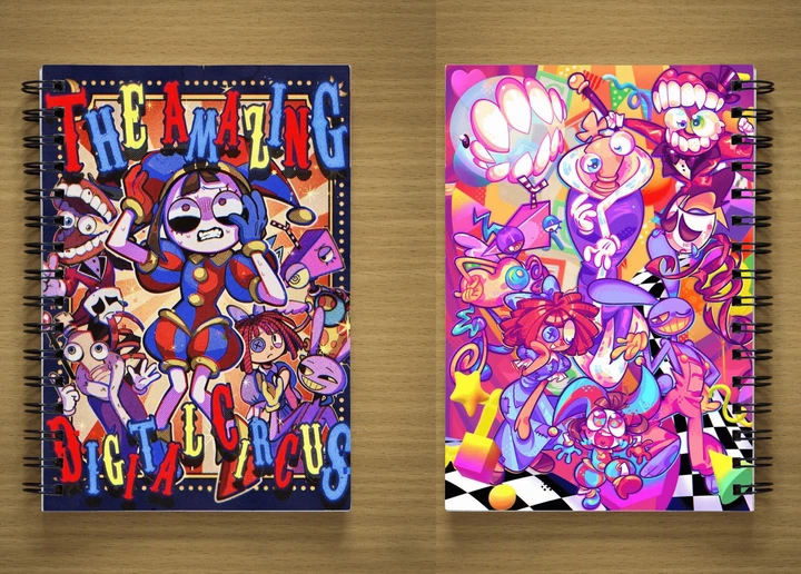 Блокнот Sketchbook Скетчбук з принтом The Amazing Digital Circus