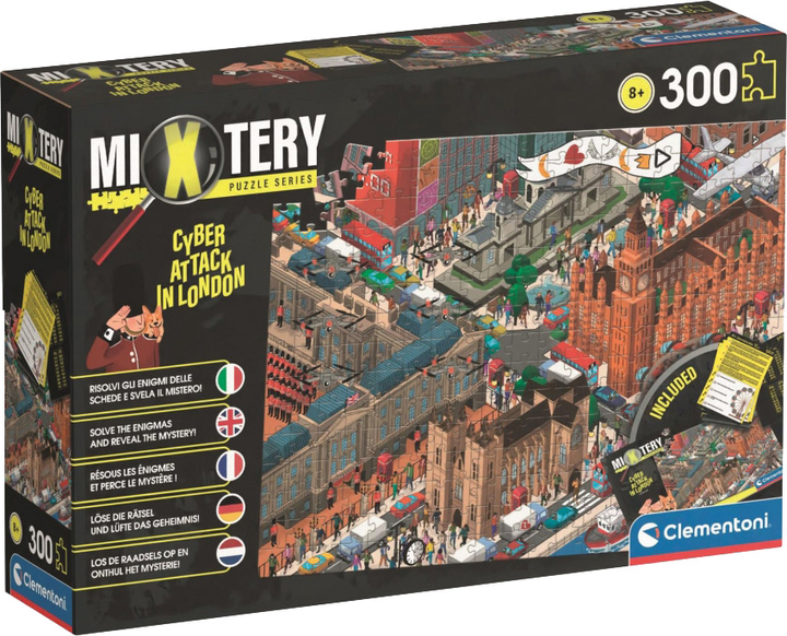 Пазл Clementoni Mixtery Hacking Attack in London 300 елементів (8005125217144) - зображення 1