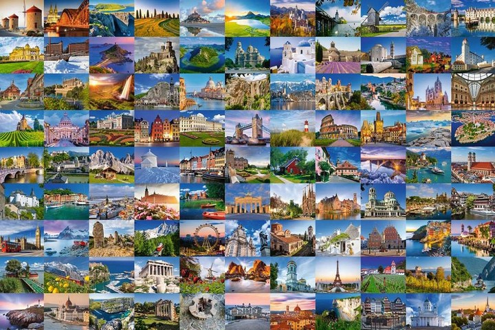 Puzzle Ravensburger 99 pięknych miejsc w Europie 3000 elementów (4005556170807) - obraz 2