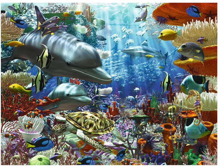 Puzzle Ravensburger Podwodne życie 3000 elementów (4005556170272) - obraz 2