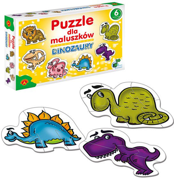 Puzzle Alexander dla Maluszków Dinozaury 27 elementów (5906018005424) - obraz 2