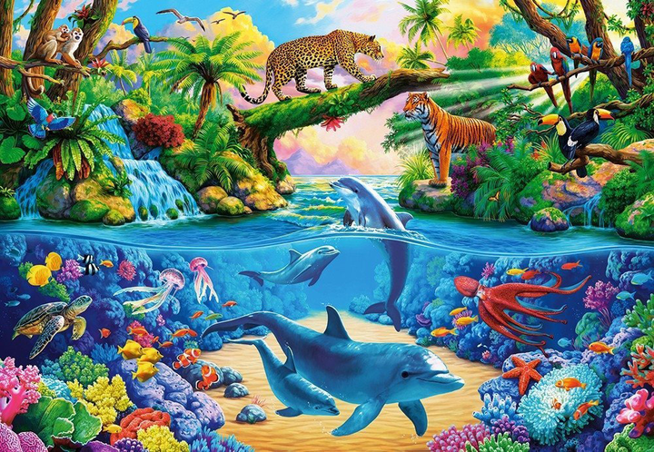 Puzzle Castor Dzika natura delfiny 1000 elementów (5904438104888) - obraz 2