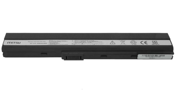 Акумулятор Mitsu для ноутбуків Asus A52, K52 10.8-11.1V 4400 mAh (48 Wh) (BC/AS-A52) - зображення 4
