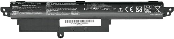 Bateria Mitsu do laptopów Asus Vivobook S200, X200 11.25V 2200 mAh (24 Wh) (BC/AS-F200) - obraz 4