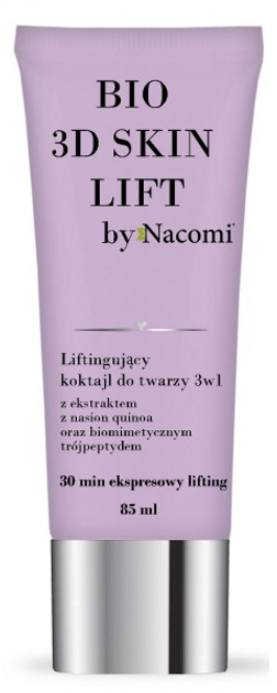 Маска для обличчя Nacomi Bio 3D Skin Lift 3 in 1 Зволожуюча Ліфтинг-ефект 85 мл (5902539701807) - зображення 1