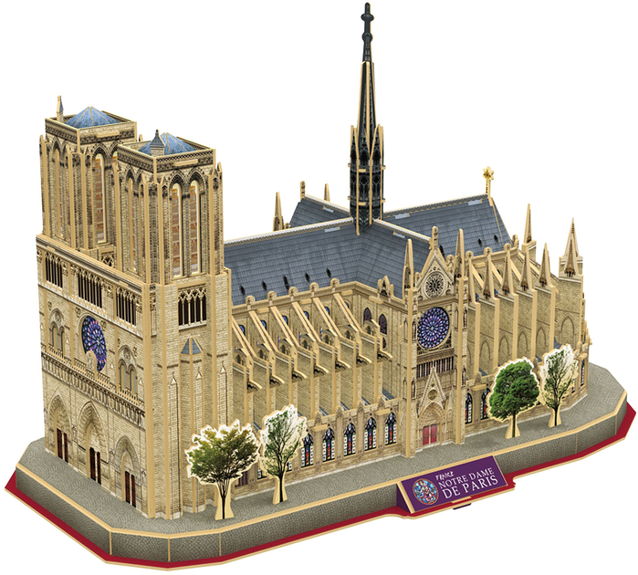 3D Пазл Cubic Fun Notre Dame NG 128 елементів (6944588209865) - зображення 2