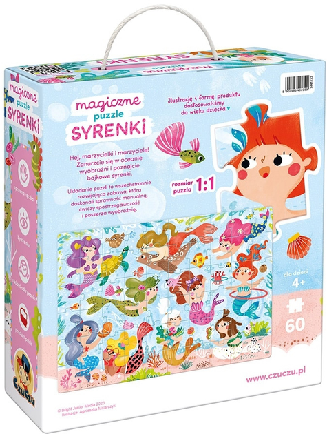 Puzzle Czuczu Magiczne Syrenki 60 elementów (5902983492399) - obraz 1