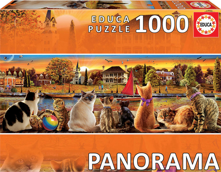 Puzzle Educa Koty na Nadbrzeżu 1000 elementów (8412668180017) - obraz 1
