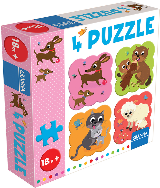 Puzzle Granna z Jamnikiem 4 x 4 elementów (5900221004045) - obraz 1