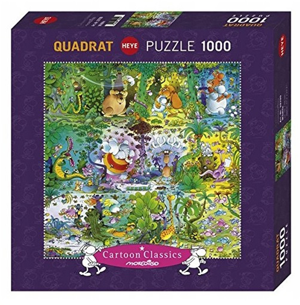 Puzzle Heye Szalony świat zwierząt 1000 elementów (4001689297992) - obraz 1