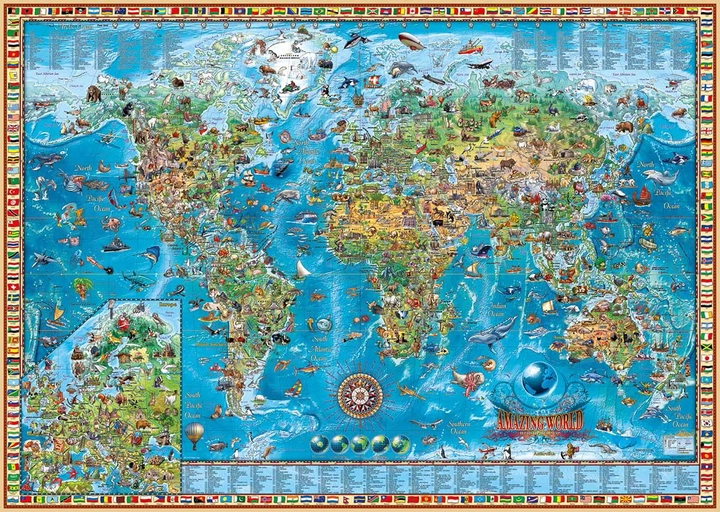 Puzzle Heye Wspaniały Świat 2000 elementów (4001689298463) - obraz 2