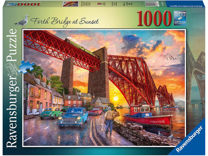 Puzzle Ravensburger Most o wschodzie słońca 1000 elementów (4005556167661) - obraz 1