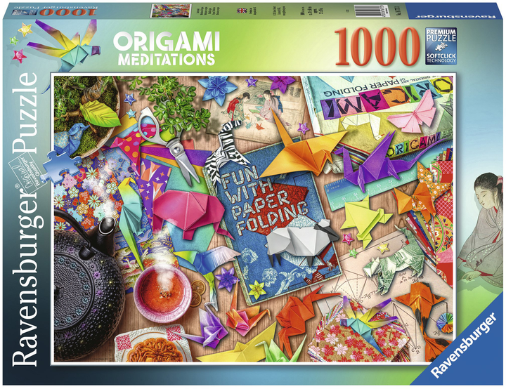 Puzzle Ravensburger Medytacje z origami 1000 elementów (4005556167753) - obraz 1