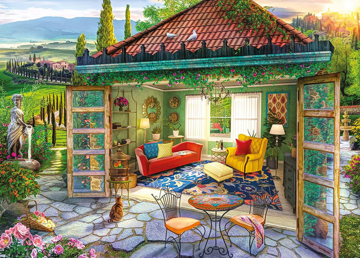 Puzzle Ravensburger Oaza Toskańska 1000 elementów (4005556169474) - obraz 2