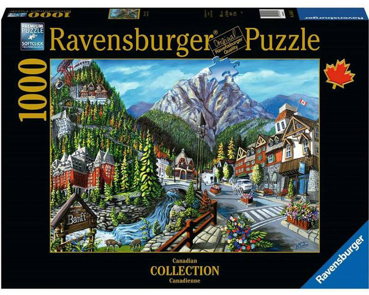 Puzzle Ravensburger Witamy w Banff 1000 elementów (4005556164813) - obraz 1