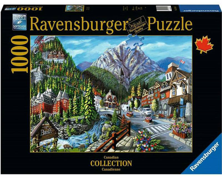 Пазл Ravensburger Ласкаво просимо до Банф 1000 елементів (4005556164813) - зображення 1