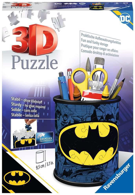 3D Пазл Ravensburger Підставка для олівців Бетмена 54 елементa (4005556112753) - зображення 1