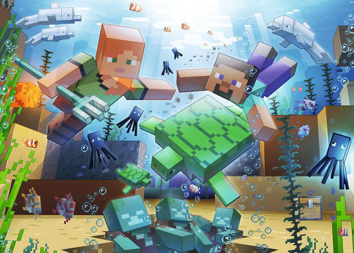 Puzzle Ravensburger Minecraft Mozaika 1000 elementów (4005556171873) - obraz 2