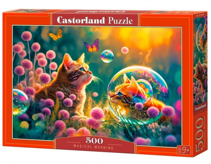 Puzzle Castor Kot magiczny poranek 500 elementów (5904438053841) - obraz 1