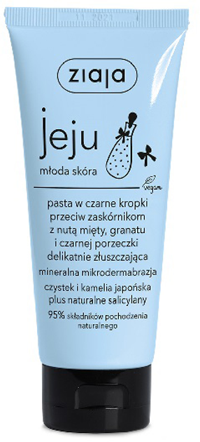 Pasta w czarne kropki Ziaja Jeju przeciw zaskórnikom 75 ml (5901887045120) - obraz 1