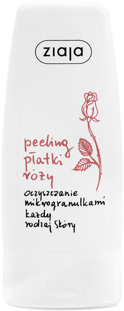 Пілінг з мікрогранулами Ziaja Пелюстки троянд для всіх типів шкіри 60 мл (5901887016793) - зображення 1