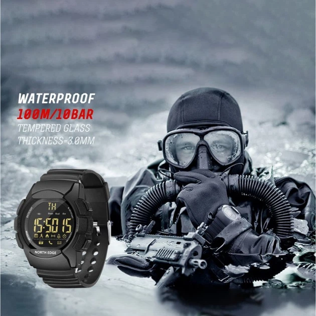 Цифровий Годинник NORTH EDGE AK black - зображення 3